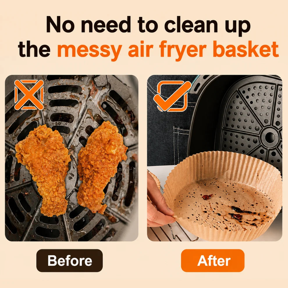 Air Fryer Disposable Papers – 50 Pcs